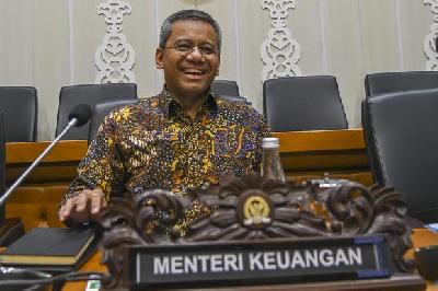 Wakil Menteri Keuangan Suahasil Nazara di Kompleks Parlemen, Senayan, Jakarta, 18 Agustus 2022. ANTARA/ Galih Pradipta