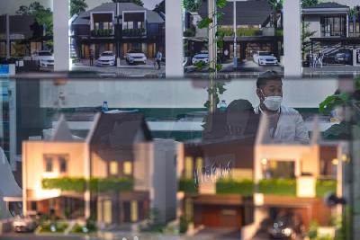 Maket rumah  dipamerkan dalam Properti Expo (Ipex) 2022 di Jakarta, 18 Agustus 2022. TEMPO/Tony Hartawan