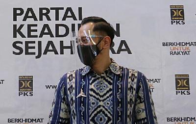 Ketua Umum Partai Demokrat Agus Harimurti Yudhoyono (AHY) di kantor DPP PKS, Jakarta, 2020. TEMPO/M Taufan Rengganis