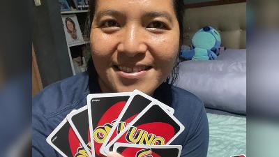 Petenis putri Jessy Rompies yang memiliki hobi bermain kartu Uno. Dok. Pribadi