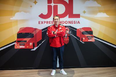 CEO PT Jaya Ekspress Transindo atau JDL Express Indonesia, Barry Lim di Kantor JDL Express, Jakarta, 25 Agustus 2022. TEMPO / Hilman Fathurrahman W