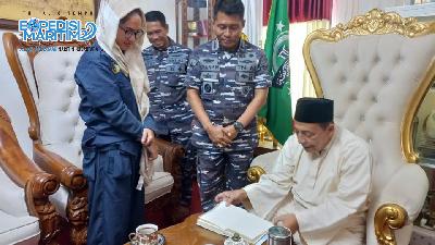 Tim Ekspedisi Maritim mengunjungi Habib Luthfi di kediamannya di Pekalongan, Jawa Tengah, Senin, 26 September 2022.