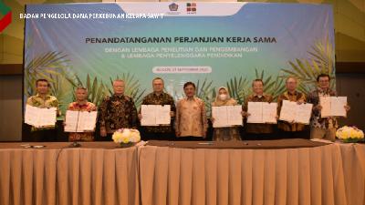 Penandatanganan Perjanjian Kerja Sama dengan Lembaga Penelitian dan Pengembangan & Lembaga Penyelenggara Pendidikan, Bogor, 21 September 2022.