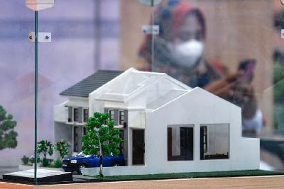 Maket rumah dipamerkan dalam Properti Expo (Ipex) 2022 di Jakarta, 18 Agustus 2022. TEMPO/Tony Hartawan