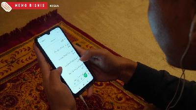 Tampilan al-qur'an digital di aplikasi KESAN.