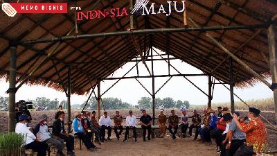 Kick off Revitalisasi Industri Gula Nasional untuk Ketahanan Pangan dan Energi, di Mojokerto, Jawa Timur, Senin, 10 Oktober 2022.
