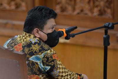 Ferdy Sambo menjalani sidang perdana di Pengadilan Negara Jakarta Selatan, 17 Oktober 2022. TEMPO/ Febri Angga Palguna