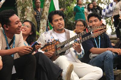 Musisi jazz, Balawan, tampil dalam Jatiluwih Cultural Week di Tabanan, Bali, 16 Oktober 2022. Dok. Jatiluwih Cultural Week 