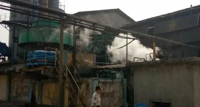 Cerobong asap produksi asam sulfat pabrik kimia di kawasan Cakung, Jakarta Timur, 2019. ANTARA/Dewa Wiguna