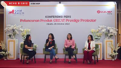 Konferensi pers Peluncuran Produk Great Prestige Protector, Jakarta, 26 Oktober 2022.