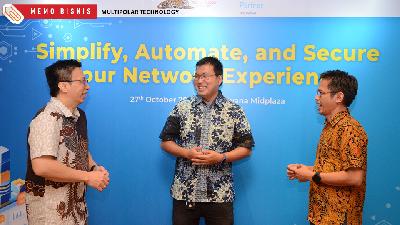 Seminar dengan tema “Simplicity, Automate, and Secure Your Network Experience” yang digelar oleh Multipolar Technology di Ayana Midplaza, Jakarta, Kamis 27 Oktober 2022.