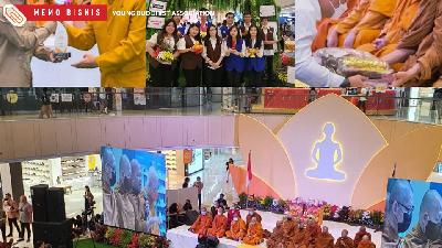 Teknologi healing ala Buddhis yang dihadirkan pada Mindful Festival pada 12-16 Oktober 2022 lalu di Atrium Tunjungan Plaza 6 Surabaya. 