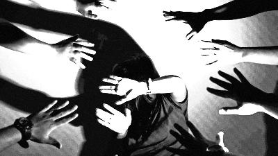 Ilustrasi kekerasan seksual/Diolah dari foto: TEMPO/ Bintari Rahmanita