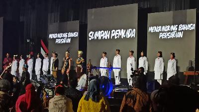 Pembukaan acara Rhapsody Nusantara 2022 di Diamond Solo Convention Center, 28 Oktober 2022. TEMPO/Septhia Ryanthie
