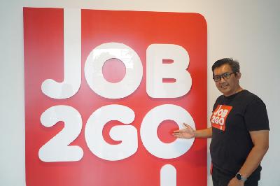 CEO Job2Go, Kurniawan Santoso, di kantor Job2Go, Jakarta, 4 November 2022. TEMPO/Magang/Martin Yogi Pardamean