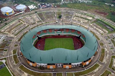 Stadion Pakansari di Cibinong, Bogor, Jawa Barat. ANTARA/Yulius Satria Wijaya