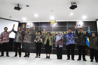 Perkenalan anggota Komnas HAM Periode 2022-2027 di Gedung Komnas HAM, Jakarta, 14 November 2022. TEMPO/Magang/Aqsa Hamka