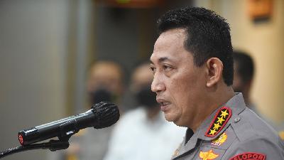 Kapolri Jenderal Pol Listyo Sigit Prabowo di Mapolresta Malang, Jawa Timur, 6 Oktober 2022/ANTARA/Fajar Ali