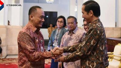 Direktur Jenderal Kependudukan dan Pencatatan Sipil Zudan Arif Fakrulloh pada acara di Istana Kepresidenan Jakarta.