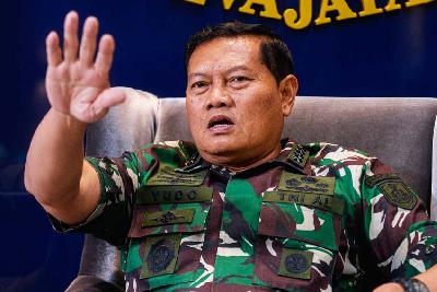 Kepala Staf Angkatan Laut (KSAL) Laksamana Yudo Margono di Wisma Elang Laut, Jakarta, 26 September 2022. Tempo/Tony Hartawan