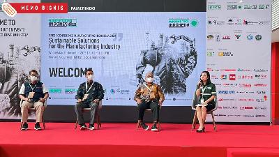 Konferensi pers pameran Manufacturing Indonesia 2022, Rabu, 30 November 2022.