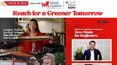 Poster Great Eastern Reach for a Greener Tomorrow.