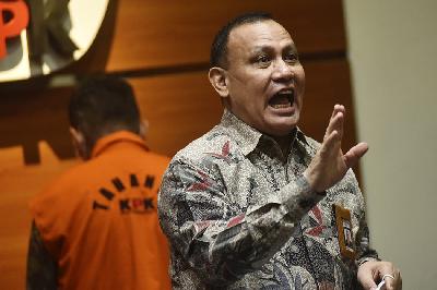 Ketua KPK Firli Bahuri di gedung Komisi Pemberantasan Korupsi, Jakarta. TEMPO/Imam Sukamto