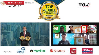 Ajang Top Mobile Application Award 2022 pada Kamis, 22 Desember 2022.