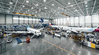 Hangar FL Technics di Vilnius, Kaunas, Lithuania, 6 Agustus 2022. Rosye Risandy/FL Technisc Indonesia