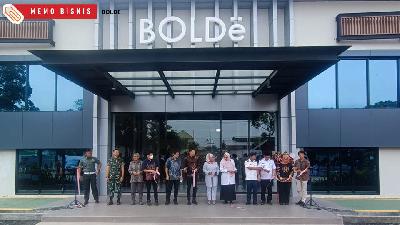 Peresmian Pabrik dan Pusat Distribusi BOLDe Indonesia di Kecamatan Jatiuwung, Kelurahan Keroncong, Tangerang, Banten, Rabu, 11 Januari 2023.