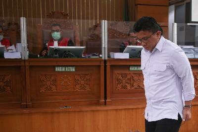 Terdakwa kasus dugaan pembunuhan berencana terhadap Brigadir Yosua Hutabarat, Ferdy Sambo, menjalani sidang lanjutan di Pengadilan Negeri Jakarta Selatan, Jakarta, 17 Januari 2023. TEMPO / Hilman Fathurrahman W