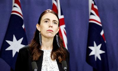 Perdana Menteri Selandia Baru Jacinda Ardern di Sydney, Australia, 8 Juli 2022. REUTERS/Loren Elliott/File Photo