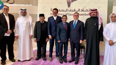 Menteri Perdagangan Zulkifli Hasan dalam acara Forum Bisnis Indonesia-Arab Saudi di Riyadh, Arab Saudi, Senin, 23 Januari 2023. 