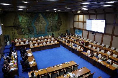 Rapat kerja dengan Komisi VII DPR RI dengan Badan Riset dan Inovasi Indonesia di Kompleks Parlemen, Senayan, Jakarta, 2021. TEMPO/M Taufan Rengganis