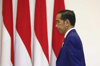 Presiden Joko Widodo di Kantor Presiden, kompleks Istana Kepresidenan, Jakarta. TEMPO/Subekti