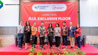 Peluncuran AIA Exclusive Floor di Mayapada Hospital Jakarta Selatan, Jakarta, 9 Februari 2023.