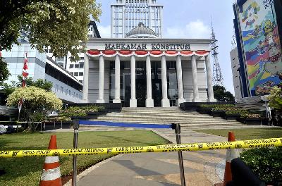 Gedung Mahkamah Konstitusi (MK) di Jakarta, 29 Agustus 2018. Dok. TEMPO/Fakhri Hermansyah