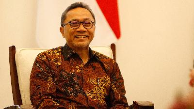 Zulkifli Hasan di Jakarta, Oktober 2019. Tempo/Subekti