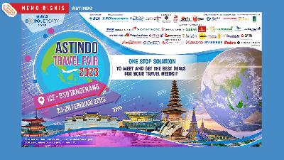Poster Pameran Astindo Travel Fair 2023.