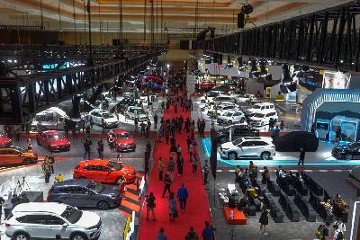 Pameran Indonesia International Motor Show (IIMS) 2023 di JIExpo, Kemayoran, 16 Februari 2023. Tempo/Tony Hartawan