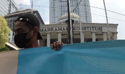Gedung Mahkamah Konstitusi di Jakarta, 12 April 2021. TEMPO/Subekti.
