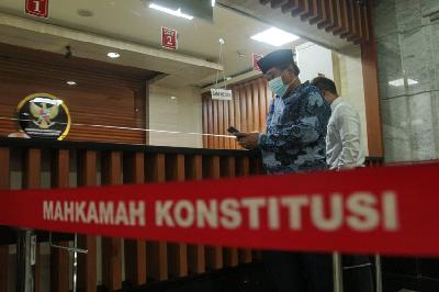 Pengajuan berkas uji materi di Mahkamah Konstitusi, Jakarta, 31 Mei 2021. TEMPO/Hilman Fathurrahman W