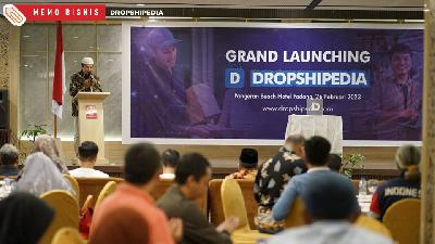 Grand Launching Dropshipedia di Pangeran Beach Hotel Padang, MInggu, 26 Februari 2023.