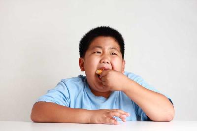 Ilustrasi obesitas anak. Shutterstock