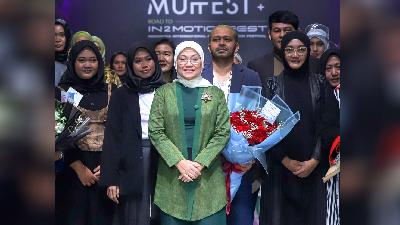 Menteri Ketenagakerjaan Ida Fauziah di event MUFFEST 2023. (foto: Dok. MUFFEST 2023)