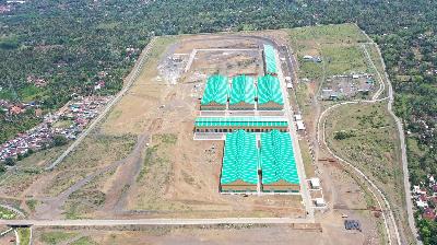 Foto udara workshop PT INKA Persero di Banyuwangi, Jawa Timur, Oktober 2020. inka.co.id