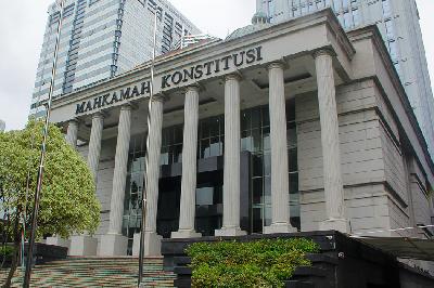 Gedung Mahkamah Konstitusi di Jakarta, 2 Februari 2023. TEMPO/Magang/Muhammad Fahrur Rozi