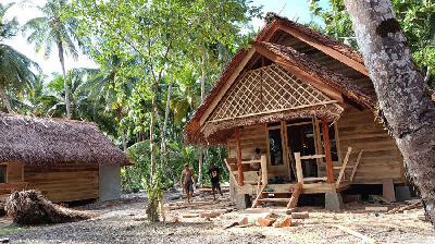Sebuah surfcamp di Pulau Libbut di Siberut Barat Daya, 31 Maret 2023/Tempo/Febrianti