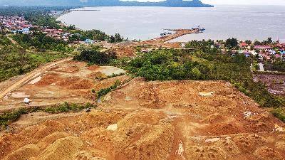 Nickel ore at the Vale Indonesia’s mining site in Morowali, Central Sulawesi, March 28.
Tempo/Didit Hariyadi
