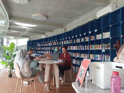 Ruang Komunitas dan Perpustakaan di Taman Literasi Martha Christina Tiahahu, Kebayoran Baru, Jakarta, 16 Mei 2023. TEMPO / Ilona Eterina